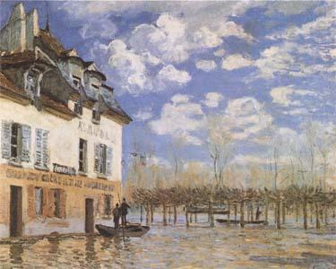 Alfred Sisley The Bark during the Flood,Port Marly (mk09)